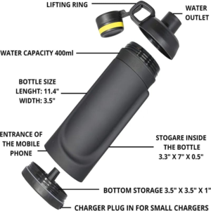 TERMO BOTELLA DE SEGURIDAD CAJA FUERTE - Imagen 4