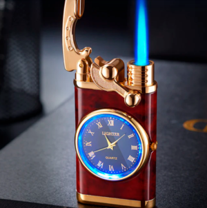 ELEGANT LIGHTER ENCENDEDOR Y RELOJ RECAR - Imagen 3